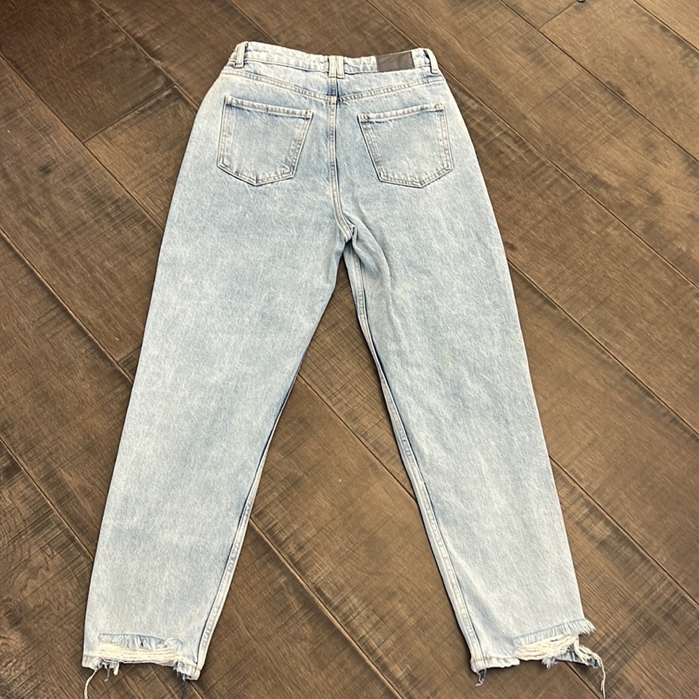 AS NEW ZARA HIGH WAIST MOM JEANS SIZE 8 - Picture 10 of 16
